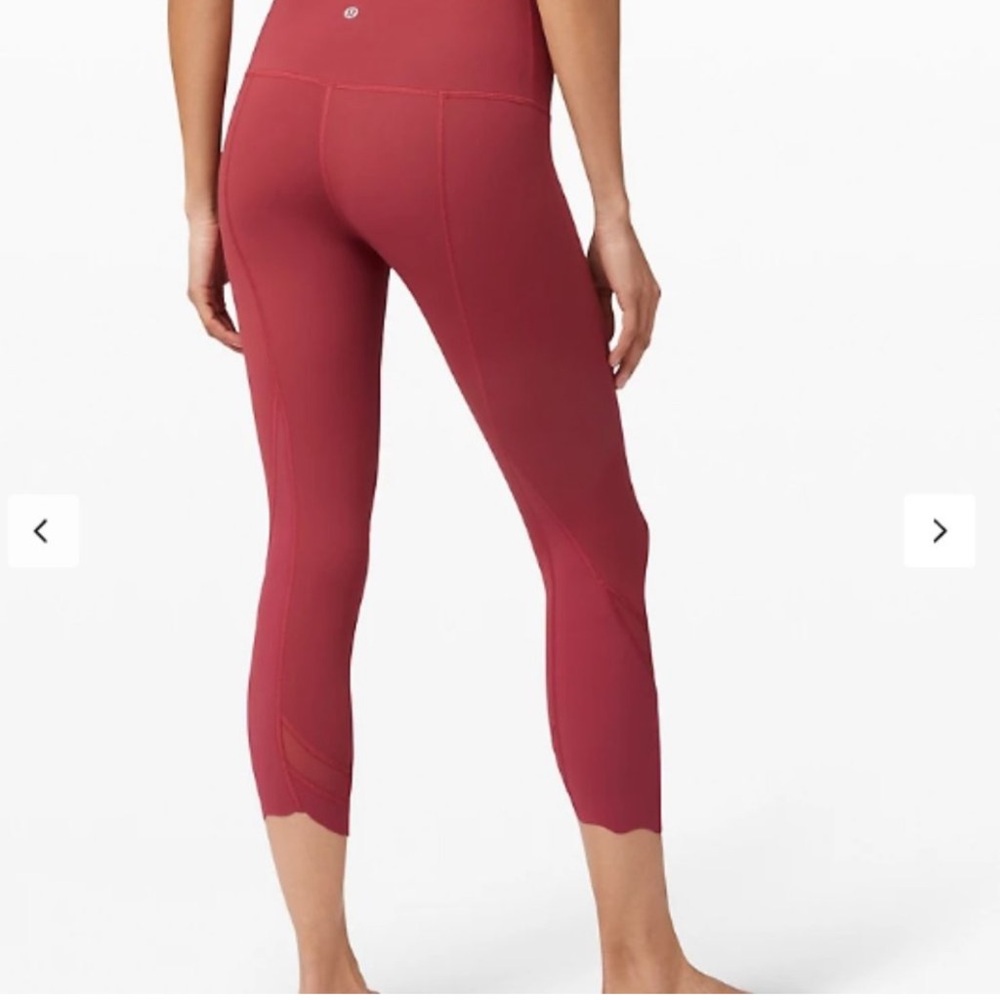 Lululemon Athletica Wunder Under Crop Scallop Pants